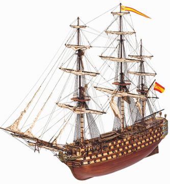 buque santísima trinidad montado