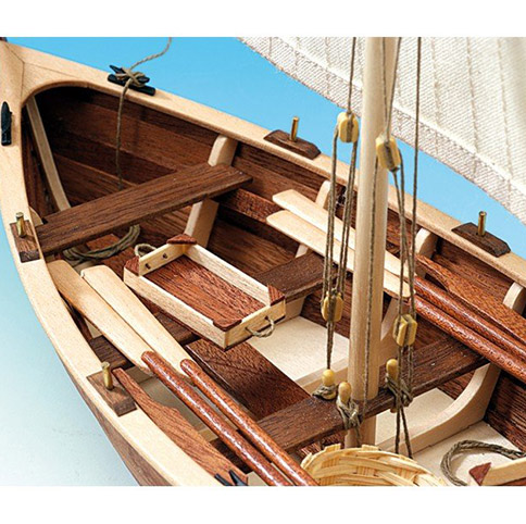 maqueta de barca de pesca