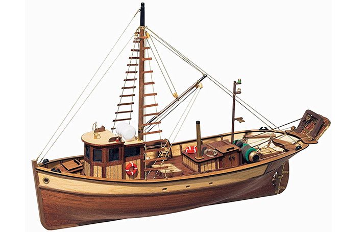 barco de madera para montar palamos