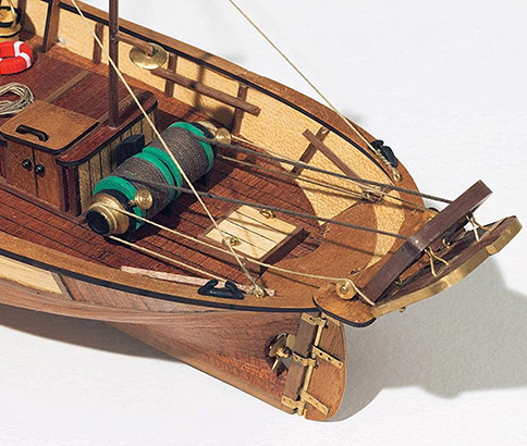maqueta barco madera palamos